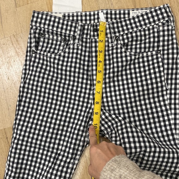Rag & Bone gingham capri jeans - Picture 9 of 11